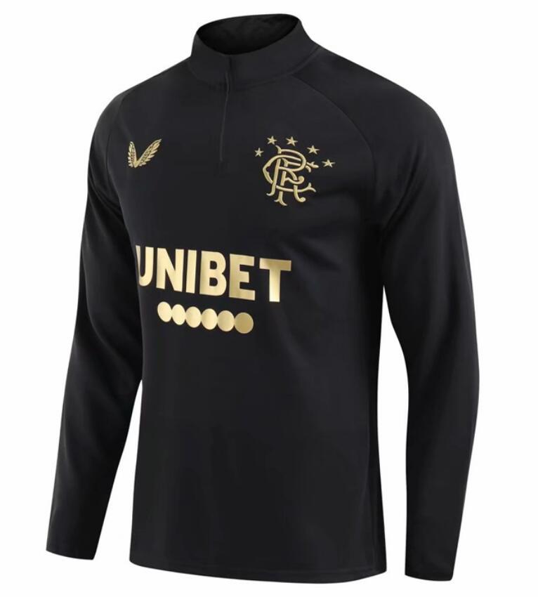 2021/22 Rangers Black Gold Training Sweatshirt